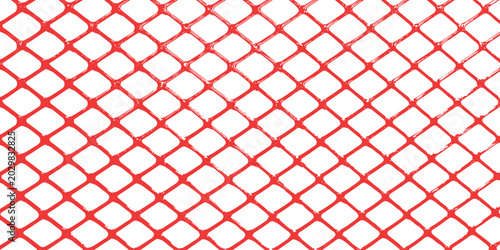 Foto Seamless red wire mesh fence texture pattern with abstract geometric diamond shapes vector graphic illustration background