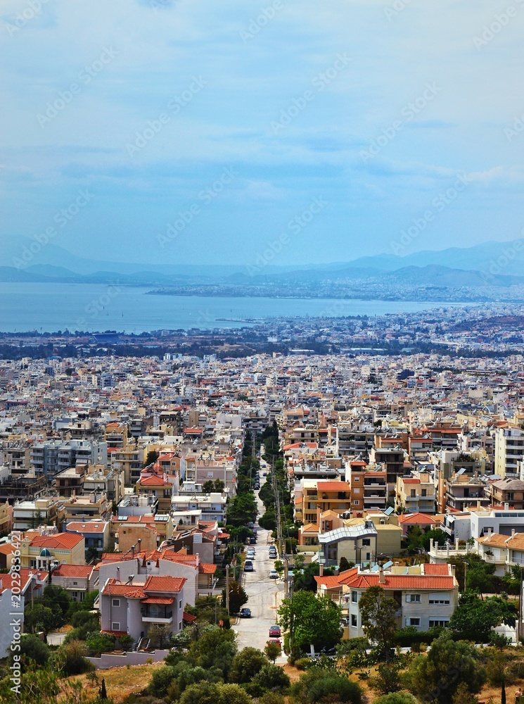 Fototapeta premium aerial view of Athens 