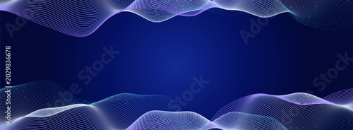 Schilderij op canvas AI Digital Wave Neural Network Background, Brain Synapse Firing Connect, Data Net Stream, Futuristic Spiral DNA, Artificial Intelligence Llm Sound Signal Flow Visualisation