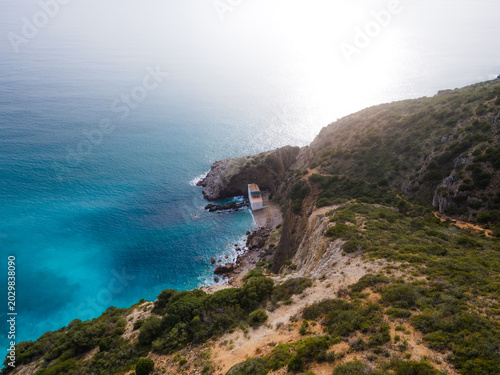 Tableau sur toile Hidden Paradise of Portugal Praia da Mijona, Sesimbra