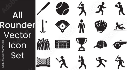 Foto Athletics Tournament, Baseball Game Elements, and Player Figure Collection