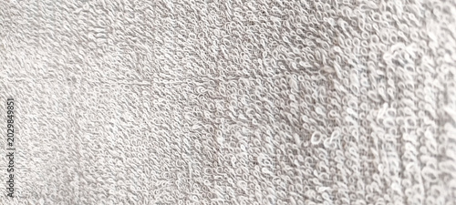 Foto Close up of soft cotton terry cloth towel texture