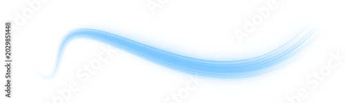 Tableau sur toile Electric blue neon streaks flow diagonally across urban streets