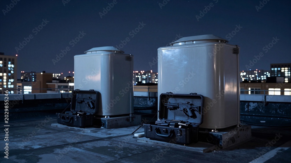 Obraz premium Rooftop Urban Hideout