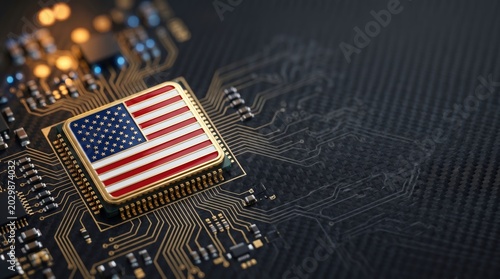 Microchip revolution advancements in semiconductor technology in the usa close-up view