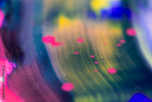 Obraz na plátne colorful acrylic paint strokes macro view