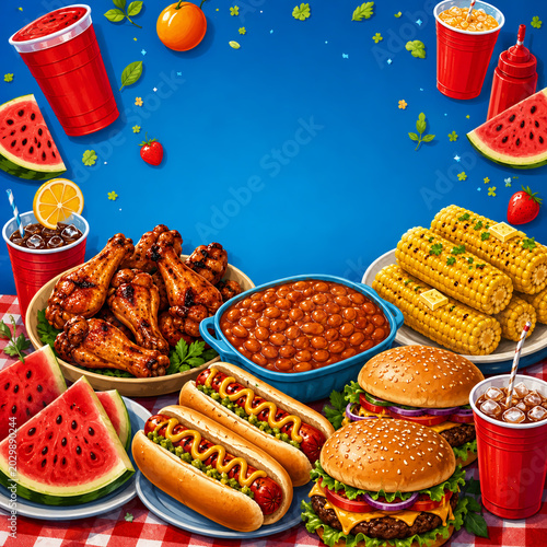 cookout background 2