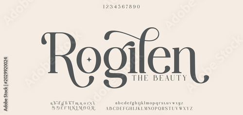 Photos Elegant typography beauty fashion elegant minimalist serif italic fonts decorative wedding vintage retro logos