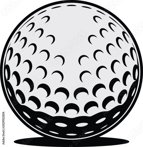 Cute cartoon a illustrator vector golf ball