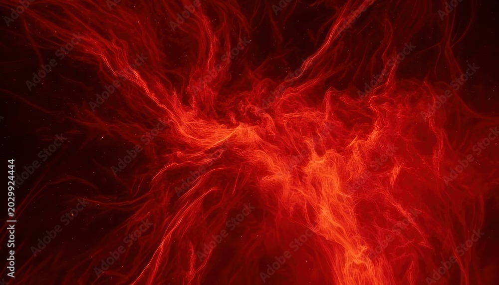 Fototapeta premium Abstract Red Energy Flow - Dynamic and Intense Visual Representation.