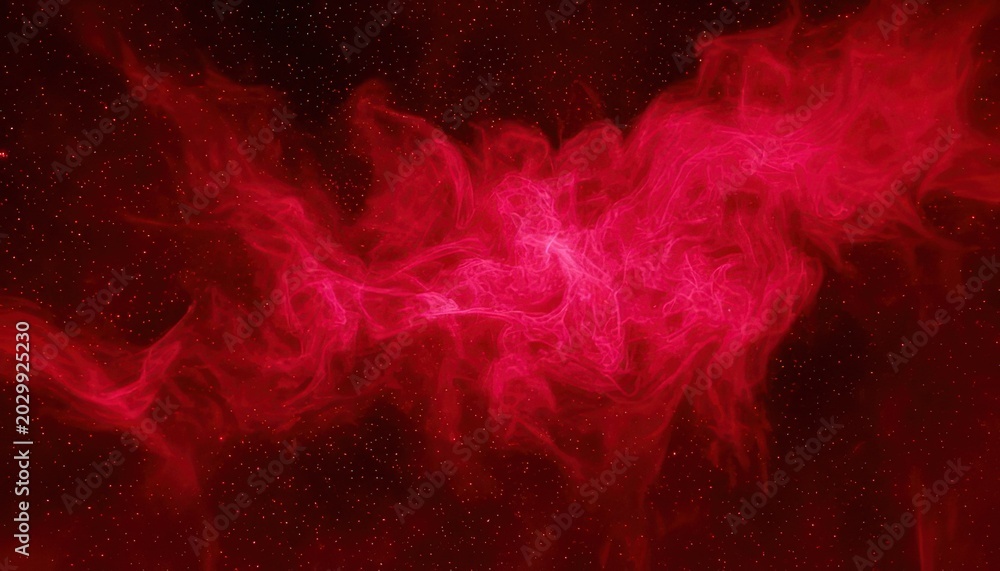 Fototapeta premium Abstract Red Smoke - A Mesmerizing Dance of Color and Light.