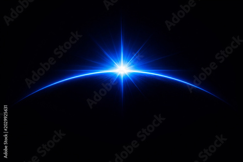 Sunrise Over Earth from Space