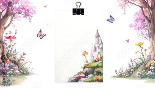 Whimsical fairy tale scene