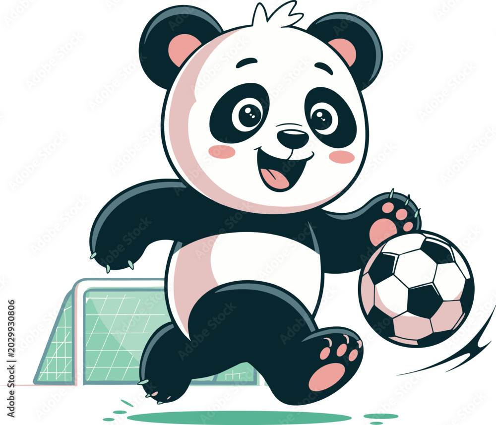 Naklejka premium Cute Panda Cartoon Illustrations Mega Pack