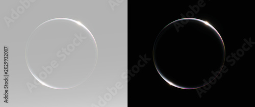 Glass sphere representing fragile perfection and purity in abstract minimal form symbolizing clarity, softness and harmony balance