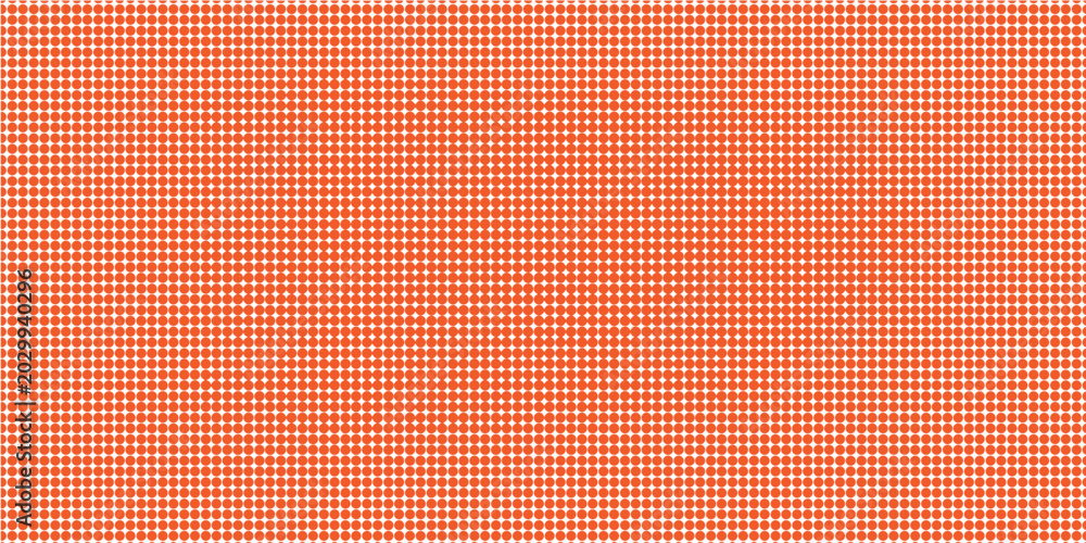 Fototapeta premium Seamless Orange Dot Geometric Pattern Background With Retro Mid-Century Texture