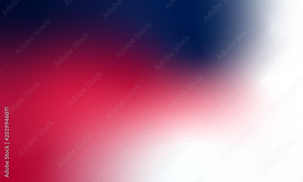 Naklejka premium Abstract Red White Blue Gradient Background USA Flag Colors