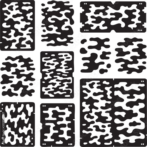 Camo Pattern Stencils