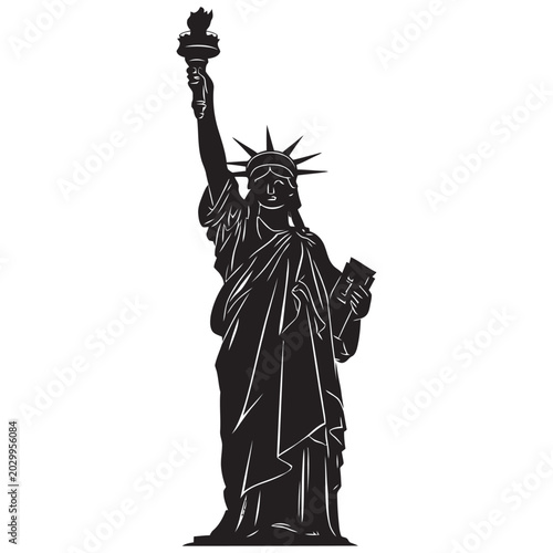 statue of liberty vector illustration