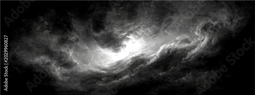 Photos Abstract ethereal nebula swirling vibrant color, celestial wonder cosmic dance profound mystery