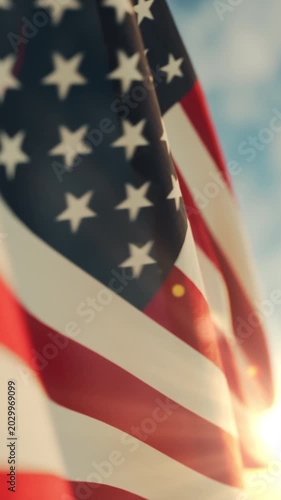 The American flag flies in mourning on Memorial Day