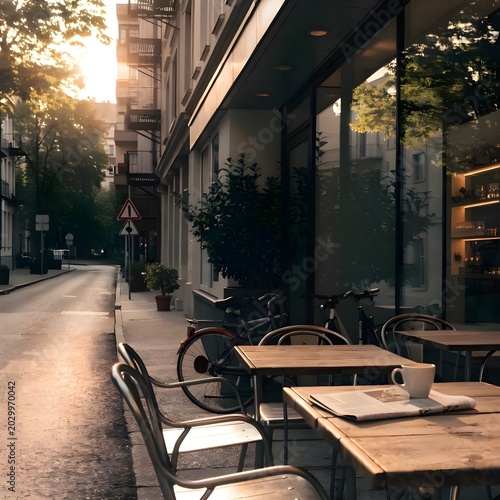 street cafe in the city