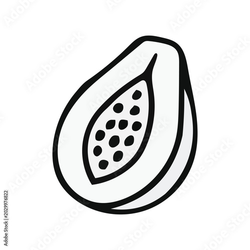 Vector illustration of a metallic orange and green button icon with abstract design elements for kitchen and equipment themes