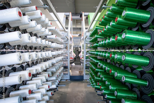 Industrial production of nylon fibers for sack manufacturing