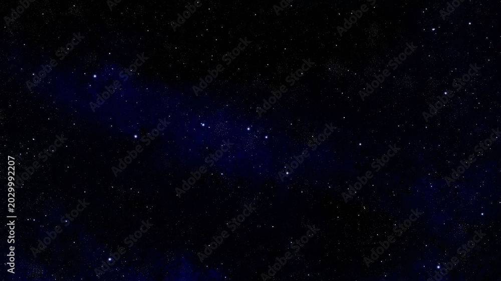 Fototapeta premium Starry Night Sky, Galaxy Nebula Background and Blank Copy Space