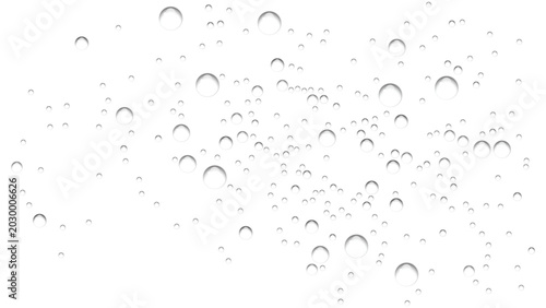 Water Droplets Overlay, Transparent Vector