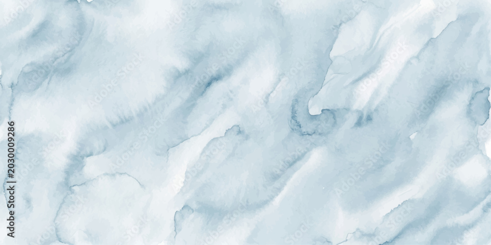 Obraz premium Blue abstract ice texture with frozen water, sky clouds and winter cold background