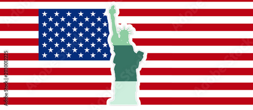 Statue of Liberty silhouett...
