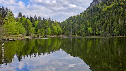Wasserspiegelung in den Alpen