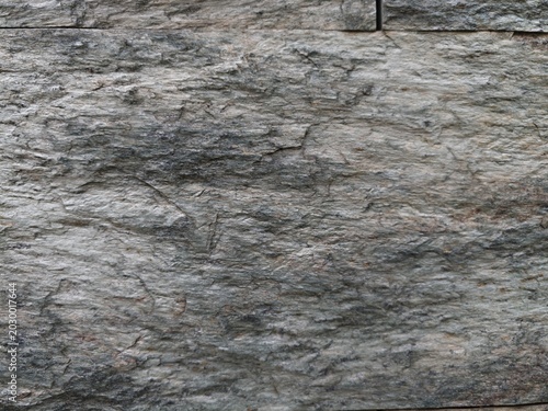 Canvas Print Layered Granite Wall Displaying Mineral Richness And Textured Ruggedness