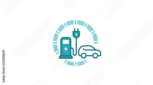 Photos Electric Vehicle Charging Station Icon.