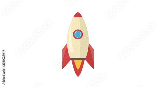Creative Rocket Launch Animation