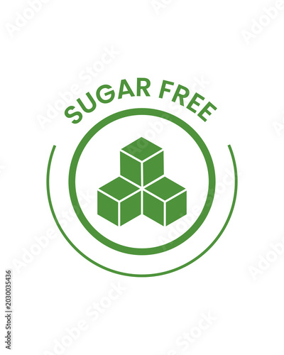 Suger free logo vector SVG