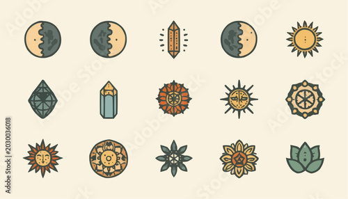 set of vector icons