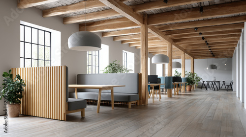 Flexible Office Layout with Modern Design