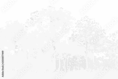 Foto pointillist forest cluster a detailed pointillist style illustration