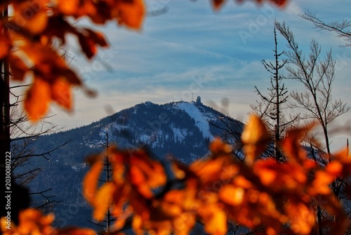 sunset in the mountains