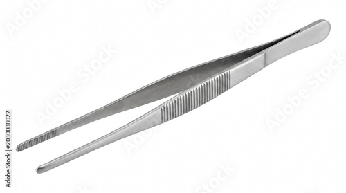 Fotografie Precision Metal Forceps for Medical and Laboratory Use