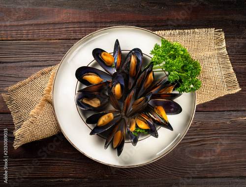 Mejillones al vapor