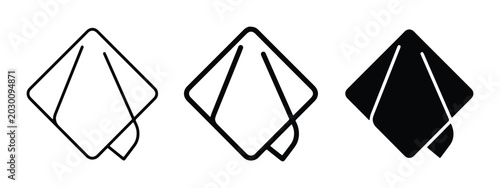 Fabric Swatch Icons, Textile Samples, Material Samples, Cloth Samples, Vector Graphics