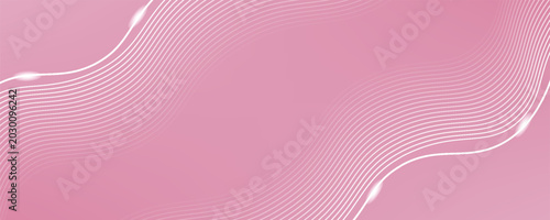 Canvastavla An abstract pink background with horizontal and curved lines that create a graphic pattern, with slight highlights at focal points to create a soft and gentle atmosphere