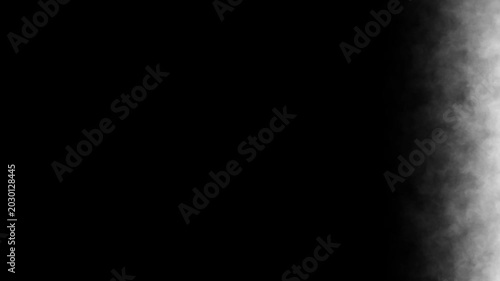 Realistic smoke dissolve transition, organic volumetric cloud expansion effect, black and white fog animation with smooth vapor fade for cinematic editing and alpha style compositions 4k