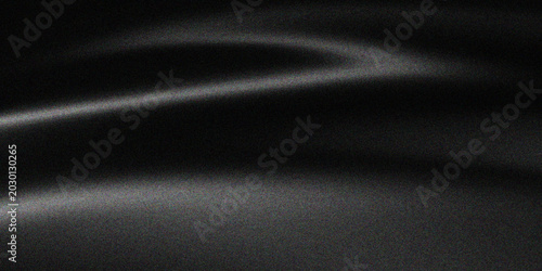 Cuadro en lienzo A dark textured black fabric background with a smooth silk and satin pattern sur