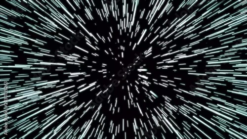 Stars space warp black anime background, hyperspace jump accelerated jump accelerated flight through stars on with alpha channel, seamless Loop 4k video