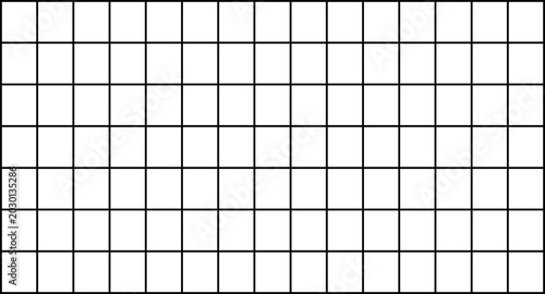 Foto Black grid on white background, isolated on a, transparent background