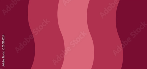 Bild auf Leinwand A sophisticated abstract background featuring fluid wavy vertical stripes in varying shades of deep red